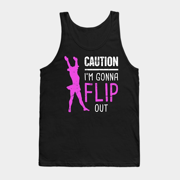 Flip Out | Cute And Funny Cheerleading Cheerleader Tank Top by MeatMan